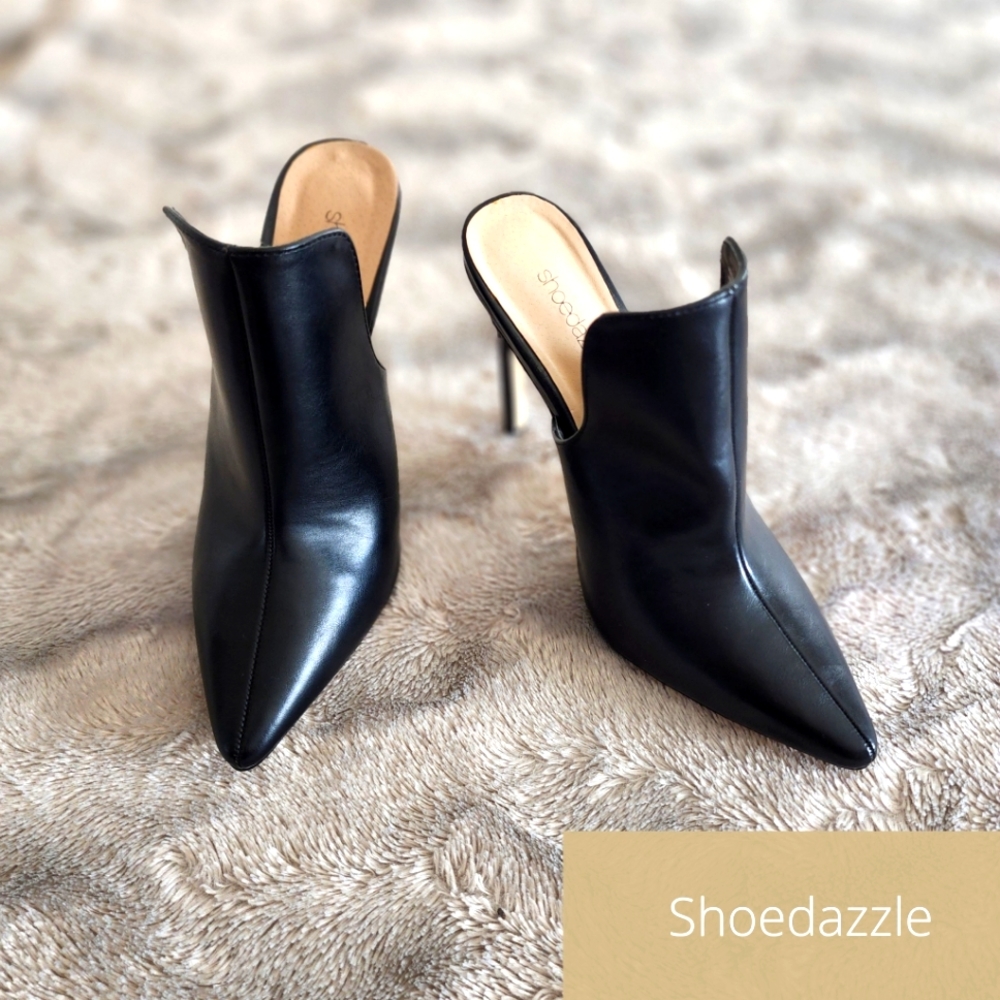 Prisha Pointed Toe Stiletto in Black, Size US9.5